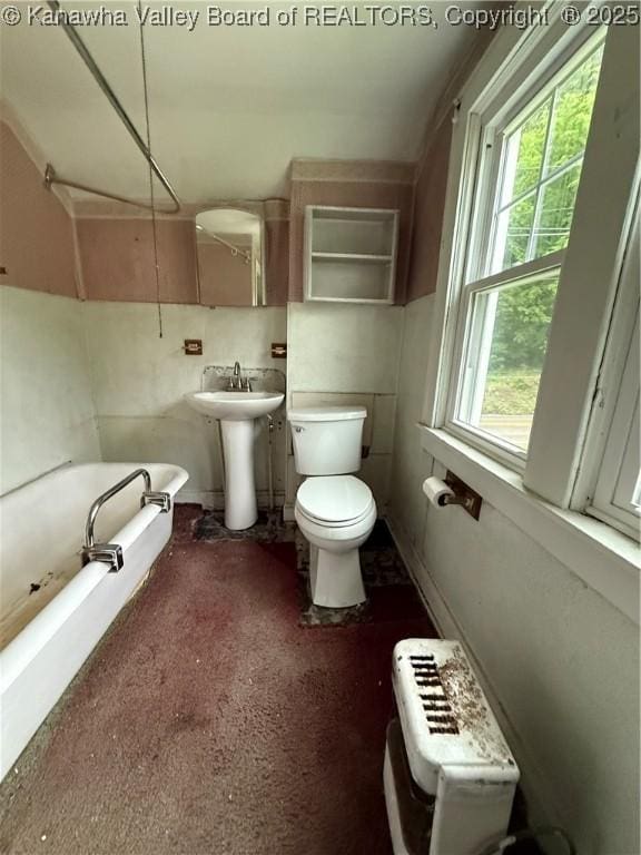 1552 Hanging Rock Hwy, Central, WV 25646 - bathroom featuring a bath and toilet