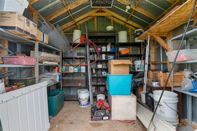 view of storage