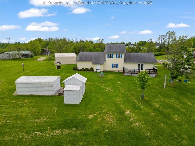 view from above of property