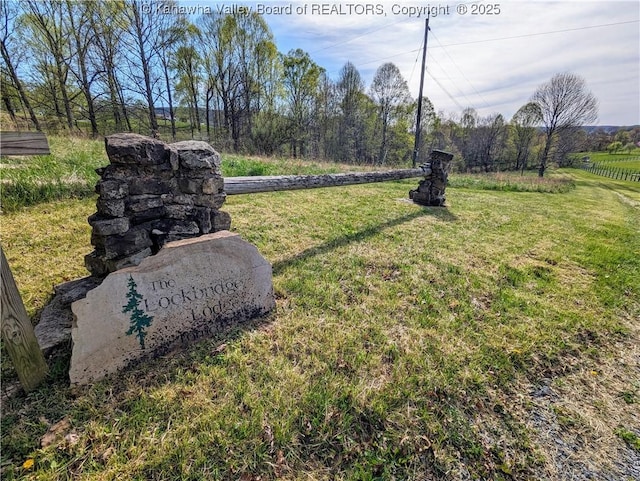 6531 Lockbridge Rd, Wv, WV 25976 - view of green lawn with a rural view