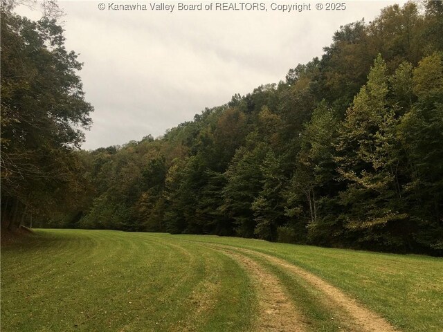 728 Honeycutt Rd, Fraziers Bottom, WV 25082 - view of community with a wooded view and a lawn