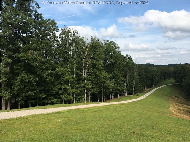 728 Honeycutt Rd, Fraziers Bottom, WV 25082 - view of community featuring a lawn and a forest view