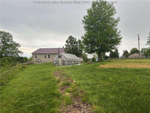 5860 Union Campground Rd, Letart, WV 25253 - view of yard with an exterior structure and an outdoor structure