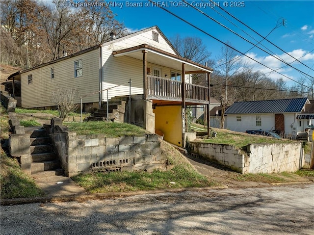 1302 Adele St, Charleston, WV 25302 - view of front of property featuring stairway