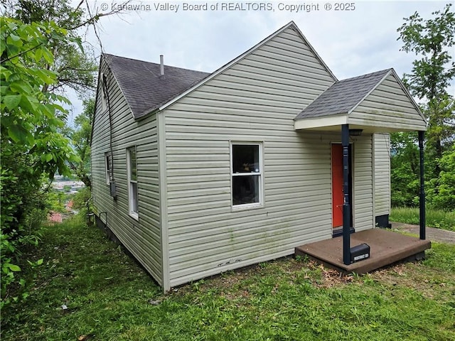 1619 Livingston Ave, Charleston, WV 25387 - rear view of house with a shingled roof