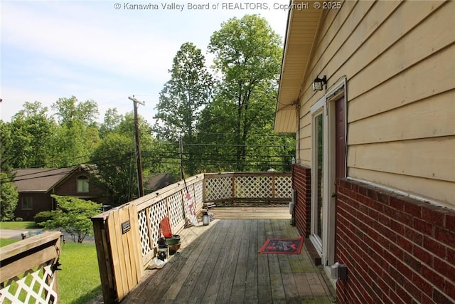 1741 Huber Rd, Charleston, WV 25314 - view of wooden terrace