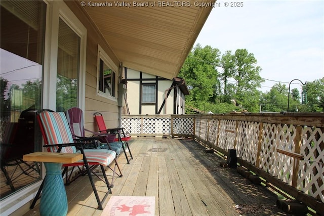 1741 Huber Rd, Charleston, WV 25314 - view of wooden deck