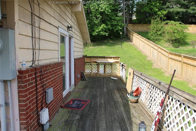 1741 Huber Rd, Charleston, WV 25314 - view of wooden deck