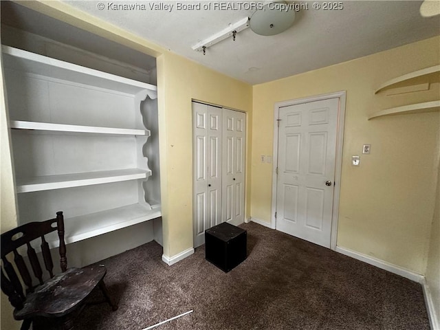 1603 Frame St, Charleston, WV 25387 - unfurnished office featuring dark carpet, track lighting, and baseboards