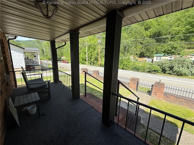 1886 Whitman Creek Rd, Whitman, WV 25652 - view of patio / terrace with a porch