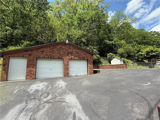 1886 Whitman Creek Rd, Whitman, WV 25652 - detached garage featuring fence
