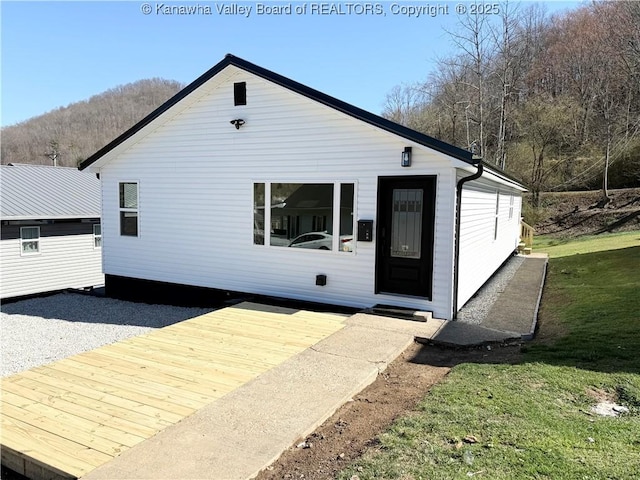 202 Josephine Ave, Madison, WV 25130 - back of property featuring a lawn