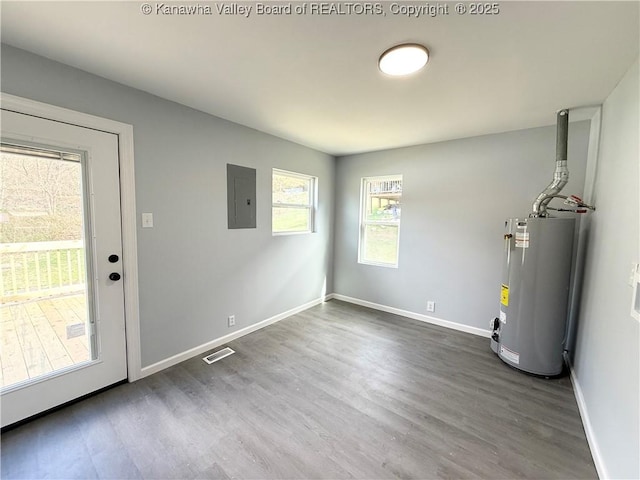 202 Josephine Ave, Madison, WV 25130 - utility room featuring gas water heater and electric panel