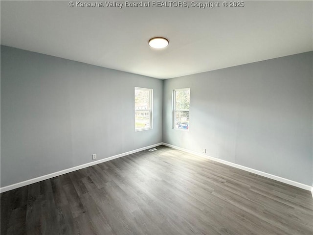 202 Josephine Ave, Madison, WV 25130 - unfurnished room featuring dark wood finished floors and baseboards