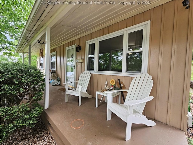 1000 Park Dr, Dunbar, WV 25064 - view of patio featuring covered porch