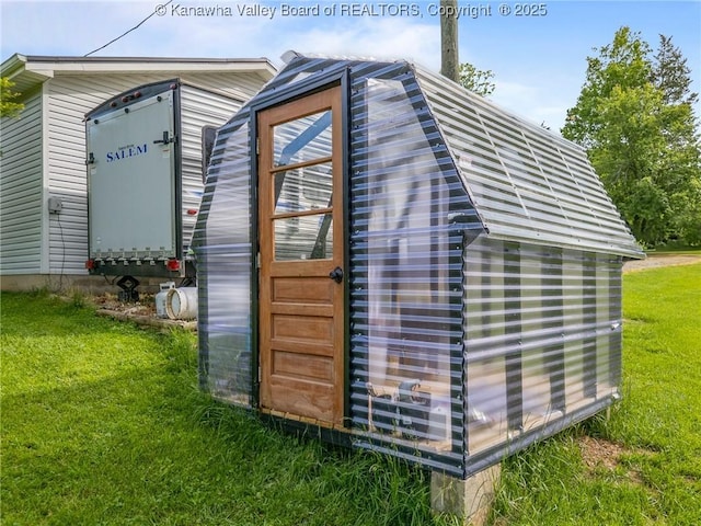 3589 Mount Union Rd, Fraziers Bottom, WV 25082 - view of greenhouse featuring a yard