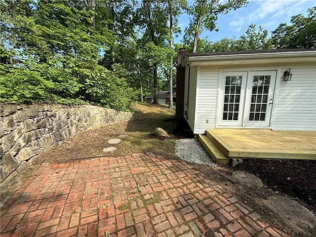 2 Stephanie Ln, Saint Albans, WV 25177 - view of patio featuring french doors and a deck