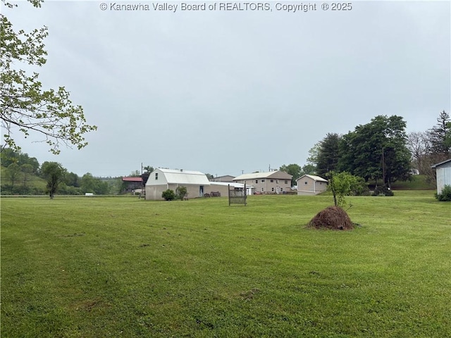 3888-3890 Charleston Rd, Gandeeville, WV 25243 - view of grassy yard featuring an outbuilding
