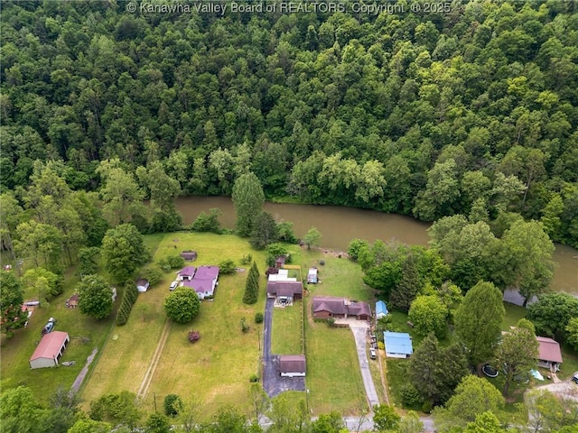 9627 Procious Maysel Rd, Procious, WV 25164 - aerial view of property's location with a forest and a nearby body of water