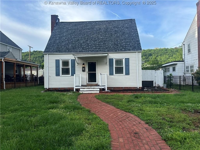 5106 Staunton Ave SE, Charleston, WV 25304 - view of front of property featuring a shingled roof and a chimney