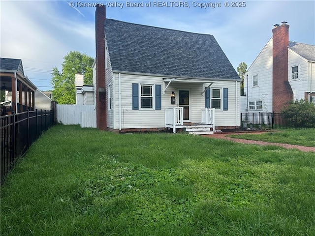 5106 Staunton Ave SE, Charleston, WV 25304 - cape cod-style house featuring roof with shingles and a chimney