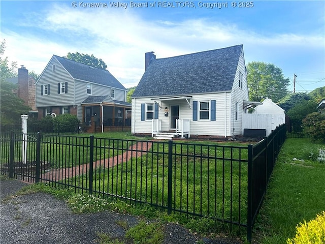 5106 Staunton Ave SE, Charleston, WV 25304 - cape cod home with roof with shingles and a chimney