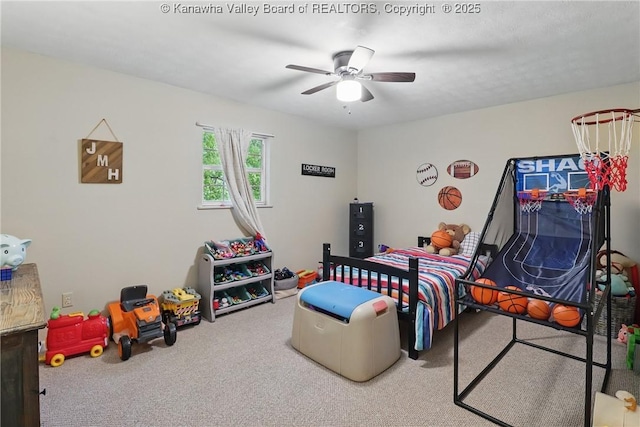 3282 Greenview Rd, South Charleston, WV 25303 - bedroom featuring carpet and ceiling fan
