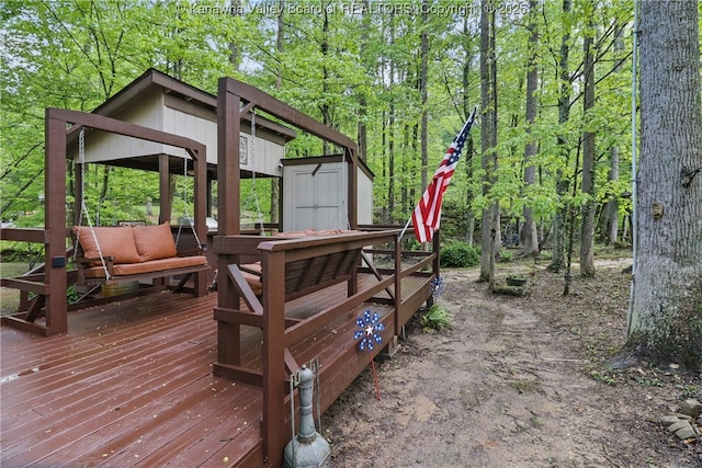3282 Greenview Rd, South Charleston, WV 25303 - view of wooden terrace