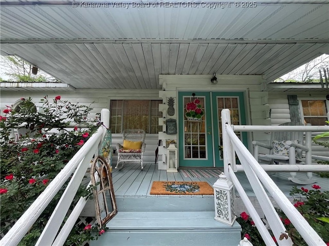 103 Chestnut Dr, Peytona, WV 25154 - deck with covered porch