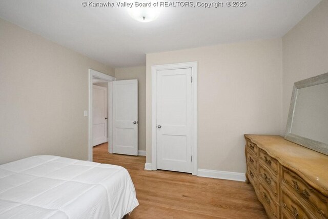 608 Kanawha Ave, Clendenin, WV 25045 - bedroom with light wood finished floors and baseboards