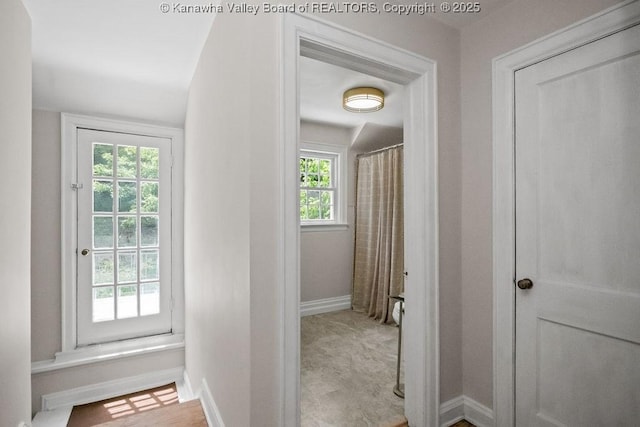 608 Kanawha Ave, Clendenin, WV 25045 - hallway featuring baseboards