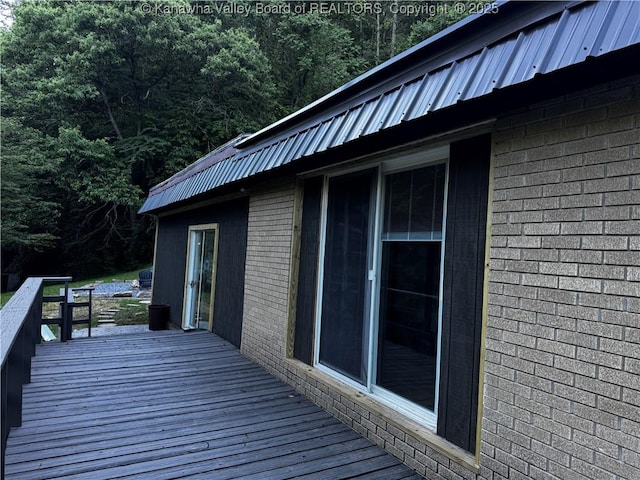 352 Hidden Valley Rd, Chapmanville, WV 25508 - view of wooden deck