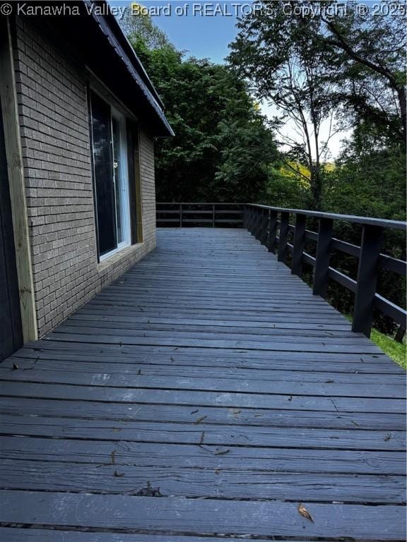 352 Hidden Valley Rd, Chapmanville, WV 25508 - view of wooden terrace