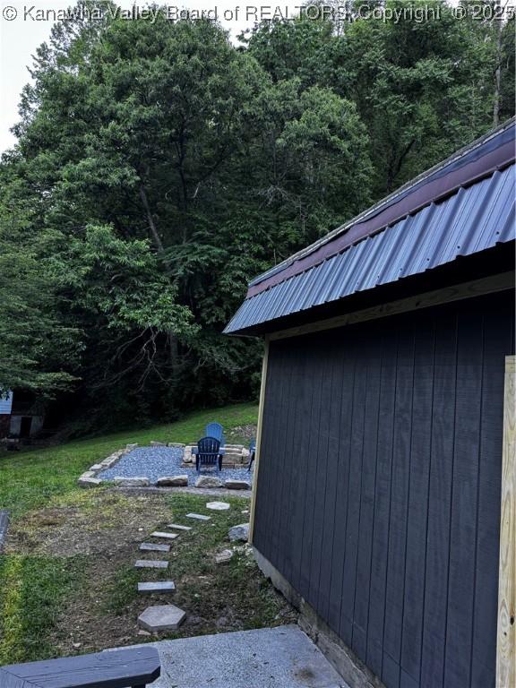 352 Hidden Valley Rd, Chapmanville, WV 25508 - view of yard featuring an outbuilding