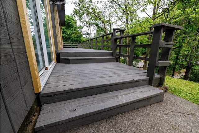 352 Hidden Valley Rd, Chapmanville, WV 25508 - view of wooden deck