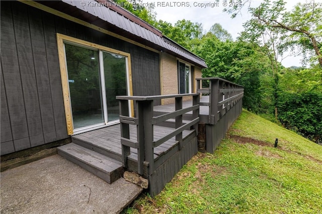 352 Hidden Valley Rd, Chapmanville, WV 25508 - view of wooden deck