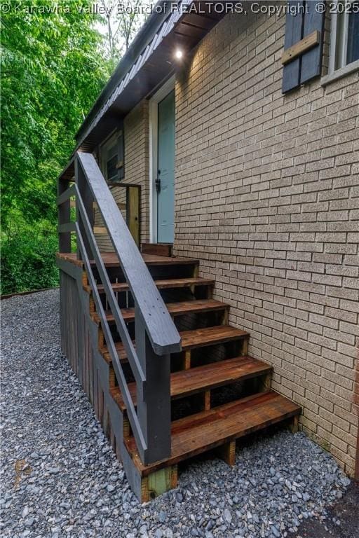 352 Hidden Valley Rd, Chapmanville, WV 25508 - entrance to property with brick siding