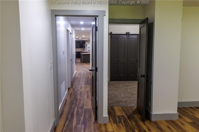 352 Hidden Valley Rd, Chapmanville, WV 25508 - hall featuring dark wood-style flooring and baseboards