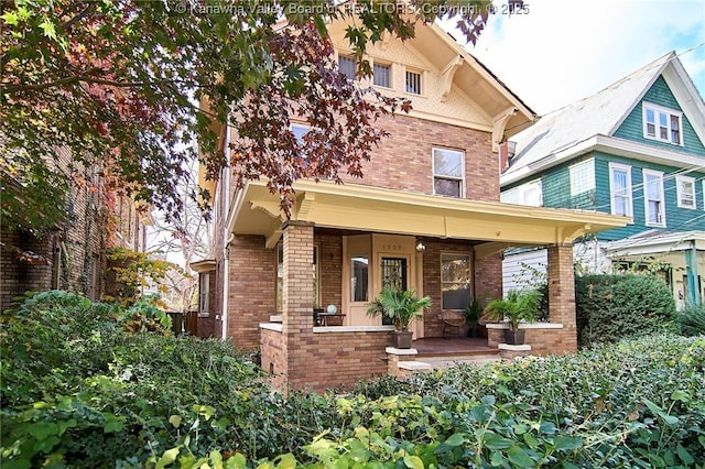 1505 Lee St E, Charleston, WV 25311 - view of front of property with brick siding and covered porch