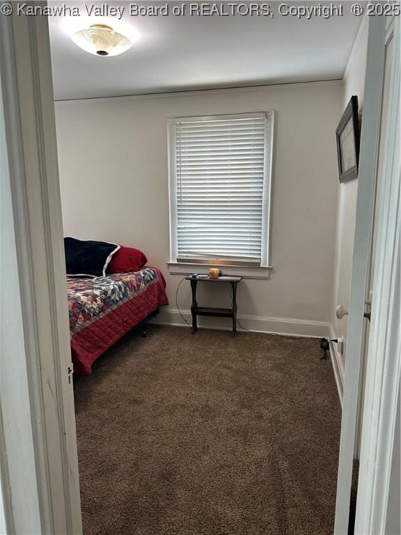 5505 Washington Ave, Charleston, WV 25304 - carpeted bedroom featuring baseboards and ornamental molding