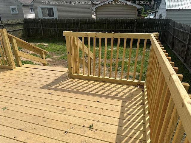 5505 Washington Ave, Charleston, WV 25304 - deck featuring a fenced backyard