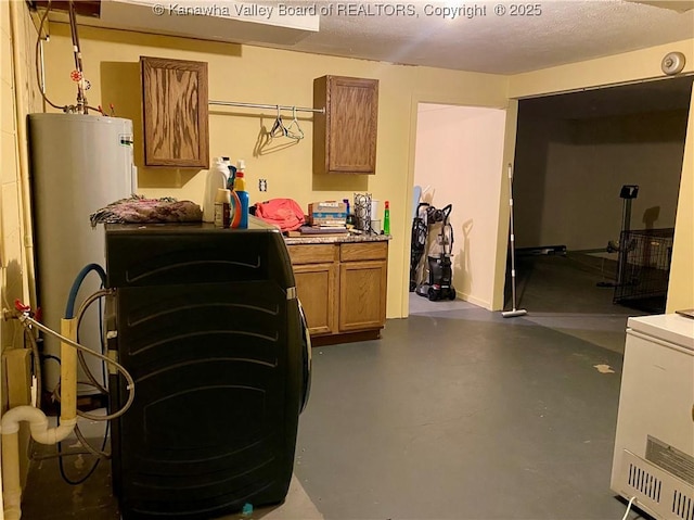 486 Woodland Acres Dr, Ripley, WV 25271 - washroom with water heater and baseboards