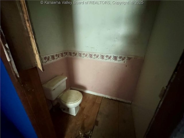 391 Mckinley St, Wharton, WV 25208 - bathroom with toilet and wood finished floors