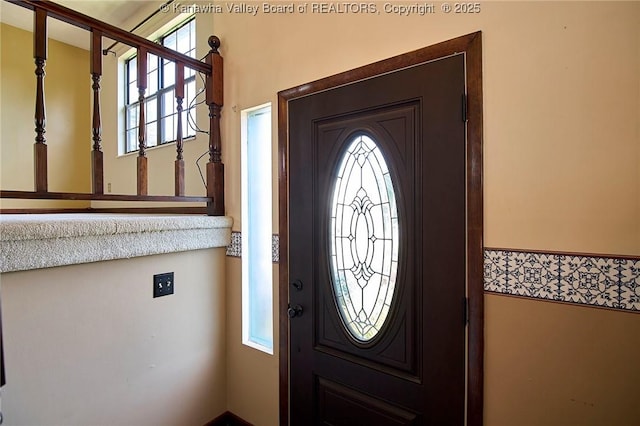 100 Timberlake Cir, Scott Depot, WV 25560 - entryway with stairs
