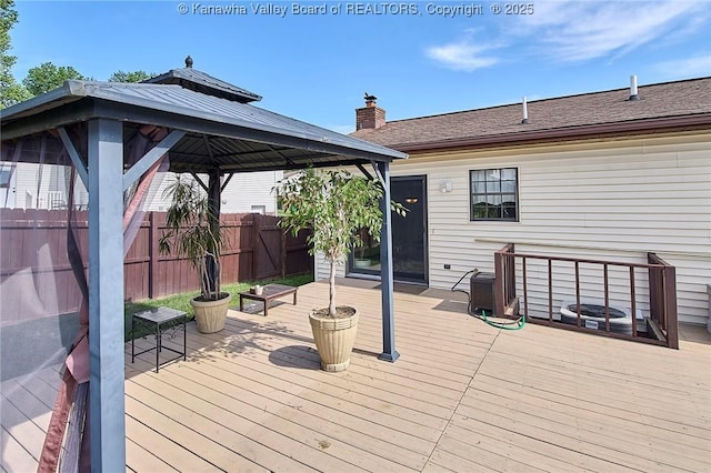 100 Timberlake Cir, Scott Depot, WV 25560 - wooden terrace with a gazebo