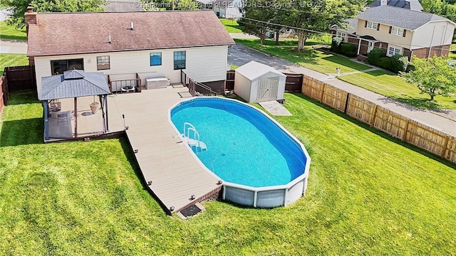 100 Timberlake Cir, Scott Depot, WV 25560 - view of swimming pool with a deck
