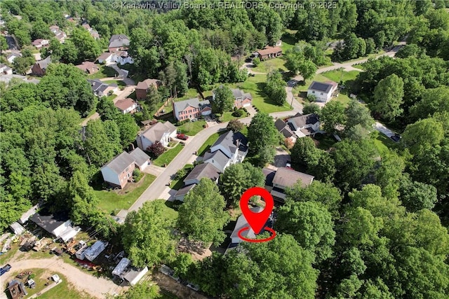 9 Shamblin Pl, Charleston, WV 25314 - aerial view of property's location featuring nearby suburban area