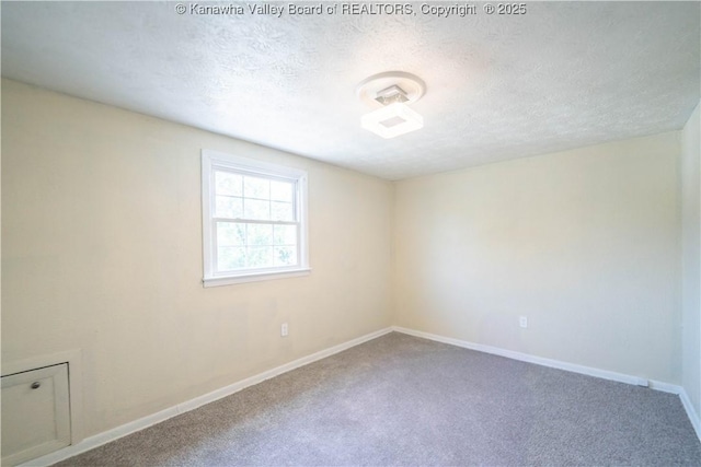 300 Forest Cir S, Charleston, WV 25303 - carpeted spare room featuring a textured ceiling and baseboards