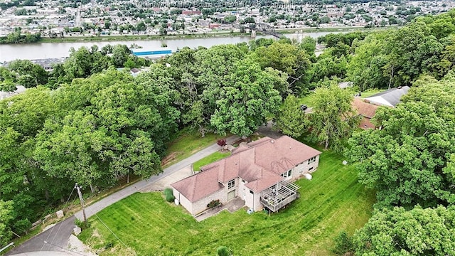 920 Gordon Dr Unit A, Charleston, WV 25303 - aerial view of property and surrounding area featuring a nearby body of water
