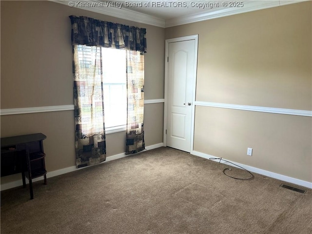 30 Beech Ln, Madison, WV 25130 - carpeted spare room with plenty of natural light, crown molding, and baseboards